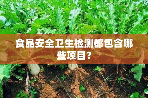 食品安全檢測哪些項目www.naierhua.com